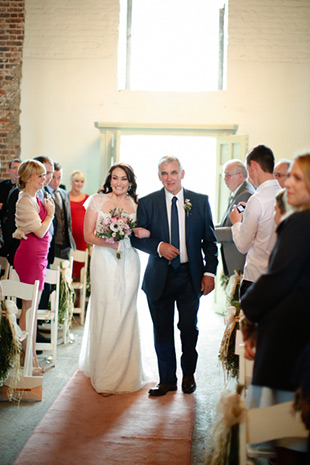 beautiful bride Caoimhe and her dad | onefabday.com