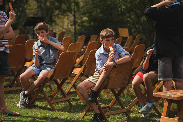 Ice creams at a outdoor wedding reception | onefabday.com