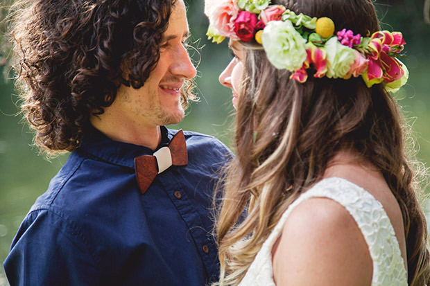 Romantic lakeside wedding portraits | onefabday.com