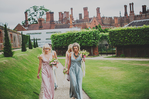 pretty pastel Ghost bridesmaids dresses | onefabday.com