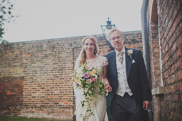 Beautiful bride Kate in a Temperley wedding dress | onefabday.com