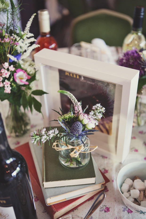 vintage style wedding decor with teacups and florals | onefabday.com