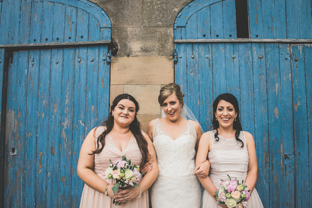 Blush pink bridesmaid dresses | onefabday.com