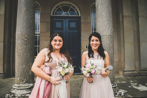 Blush pink bridesmaid dresses | onefabday.com