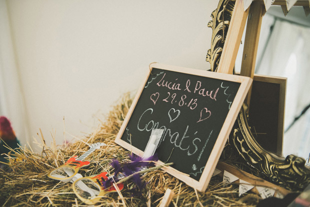 Chalkboard wedding sign | onefabday.com