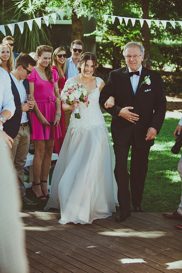 bride and her dad