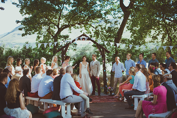 boho outdoor wedding ceremony