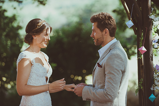 boho outdoor wedding ceremony