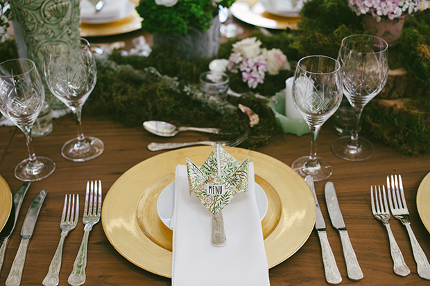 origami place card