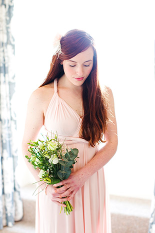 blush pink bridesmaids dress | onefabday.com