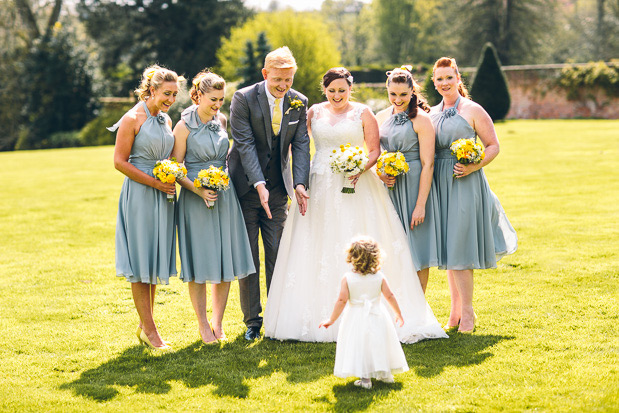 grey bridesmaids dresses | onefabday.com