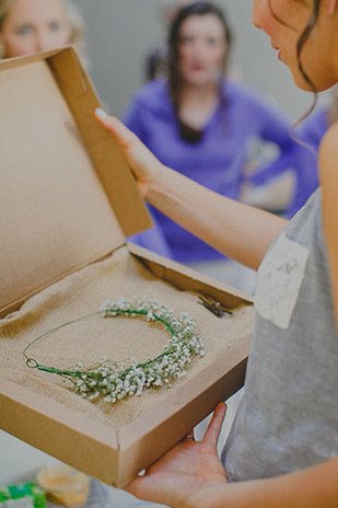 baby's breath floral crown