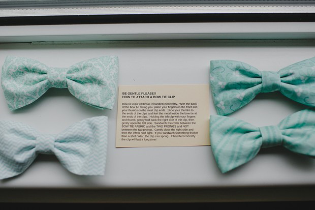 mint bow ties | onefabday.com