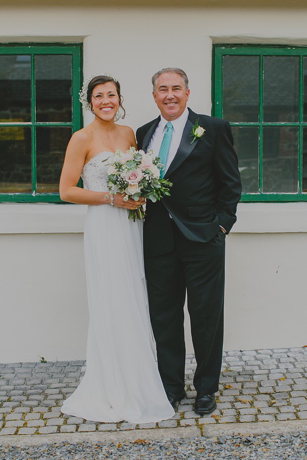 bride Anna and her dad | onefabday.com