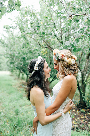 Natalie and Nicole's fab colourful wedding by Lara Hotz | onefabday.com