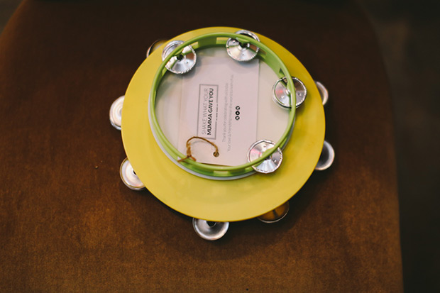 wedding tambourines! Natalie and Nicole's fab colourful wedding by Lara Hotz | onefabday.com