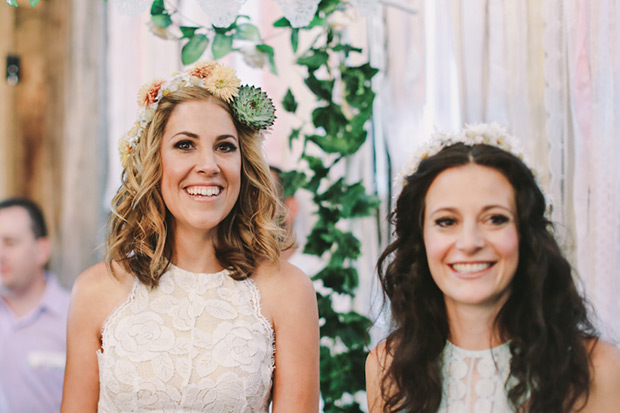 Natalie and Nicole's fab colourful wedding by Lara Hotz | onefabday.com