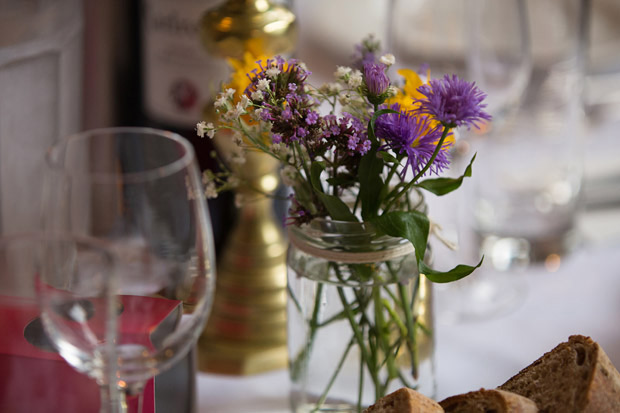 wildflowers in jars | onefabday.com