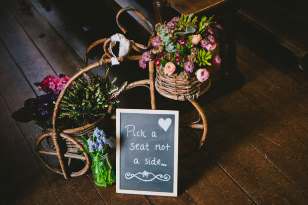 pick a seat not a side wedding signage | onefabday.com