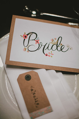 Illustrated bride signage | onefabday.com