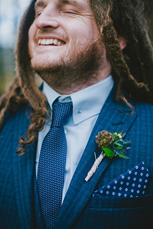 Dapper groom Ciaran with dreadlocks! onefabday.com