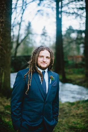 Dapper groom Ciaran with dreadlocks onefabday.com