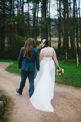 The beautiful Natalie and her Anna Campbell wedding gown | onefabday.com 