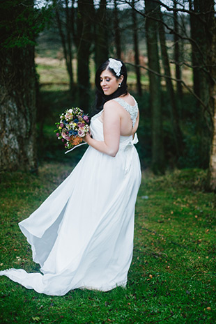 The beautiful Natalie and her Anna Campbell wedding gown | onefabday.com 