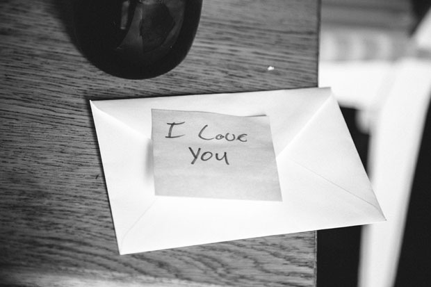 sweet love note from groom | onefabday.com