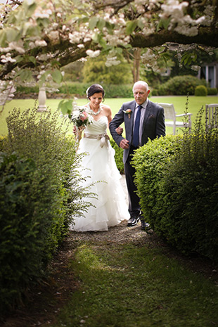 bride Beck and her dad | onefabday.com