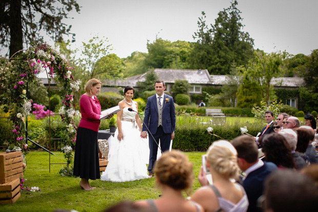 outdoor wedding ceremony at Rathsallagh house | onefabday.com