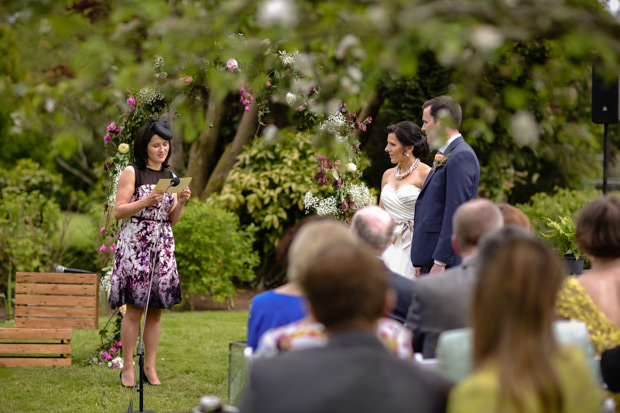 outdoor wedding ceremony at Rathsallagh house | onefabday.com