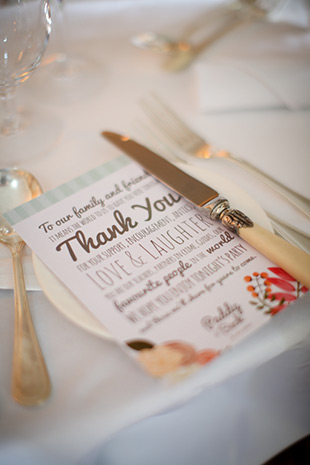 whimsical wedding menus | onefabday.com