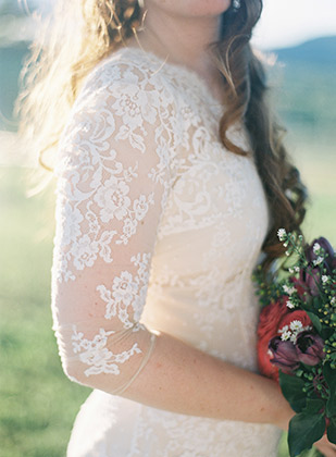 Lace wedding gown | onefabday.com