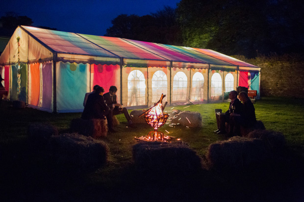 Liss Ard Estate Wedding With Colourful Marquee