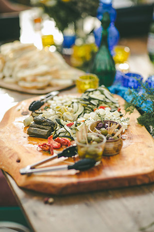 Food platter as a wedding reception | onefabday.com