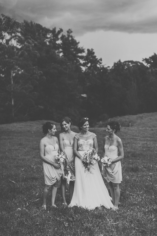 Beautiful black and white bridal party portraits | onefabday.com