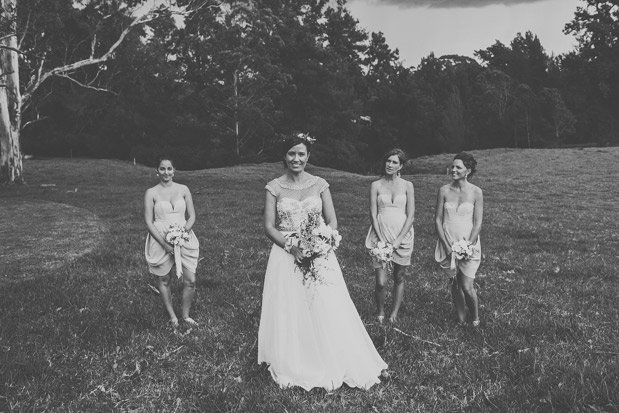 Beautiful black and white bridal party portraits | onefabday.com