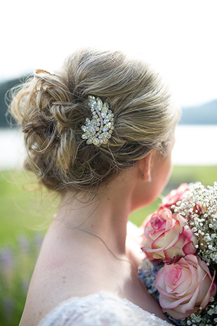 rhinestone bridal hair clip | onefabday.com