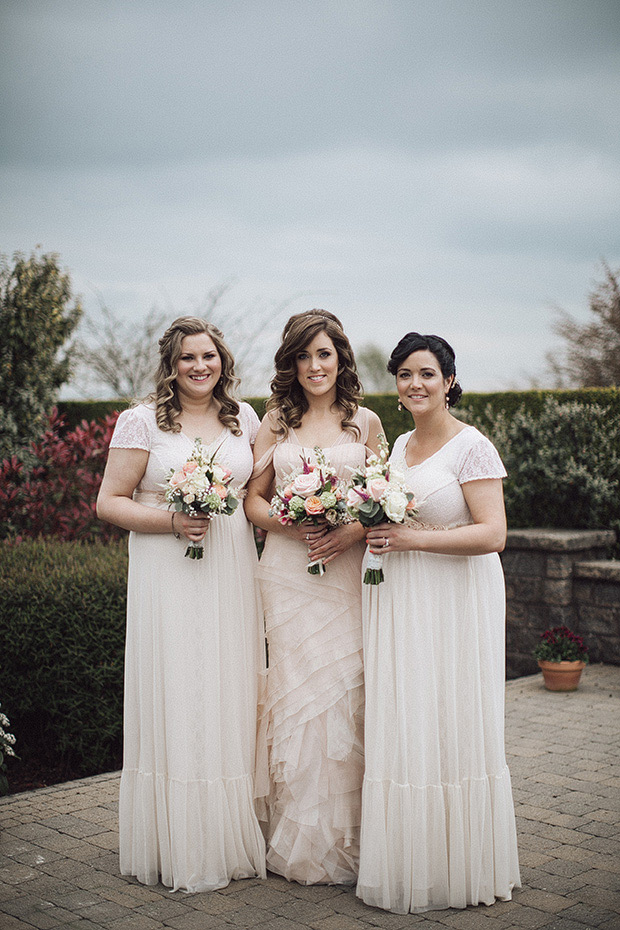 cream bridesmaids dresses | onefabday.com