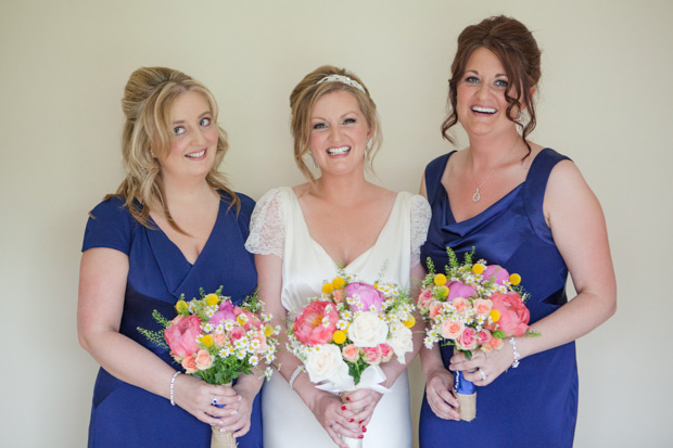 blue bridesmaids dresses | onefabday.com