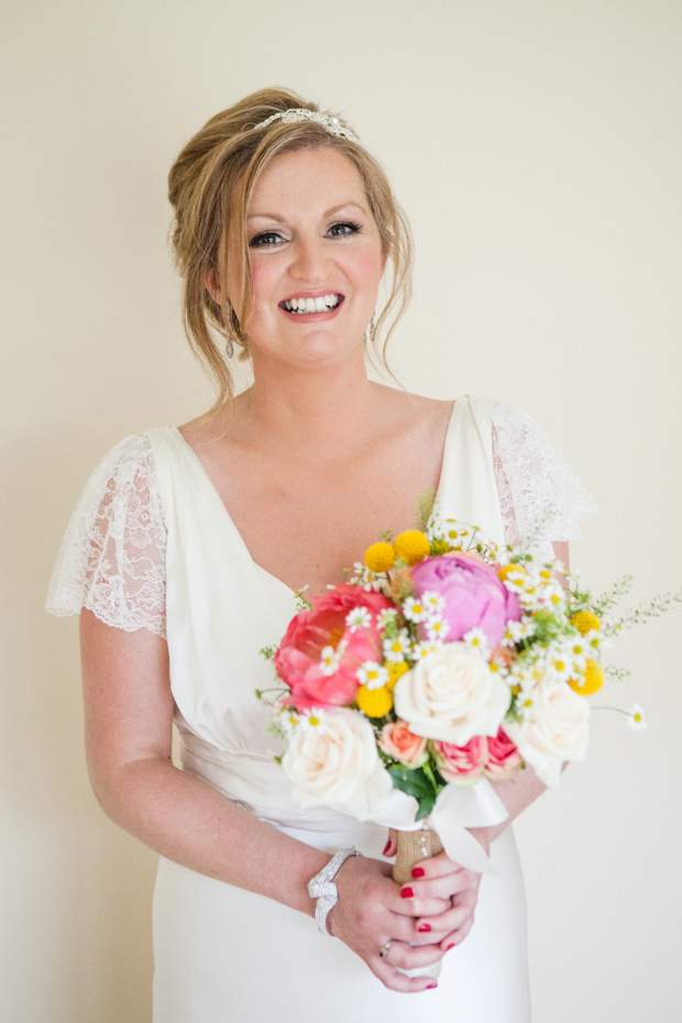 pretty summer bridal bouquet | onefabday.com