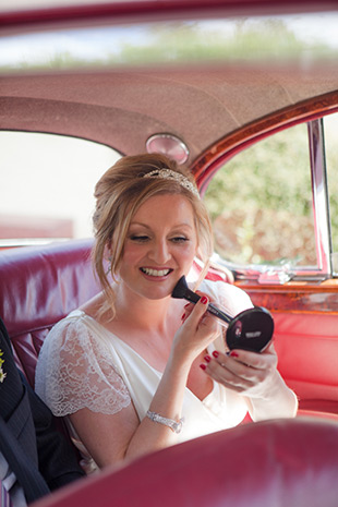 red vintage wedding car | onefabday.com