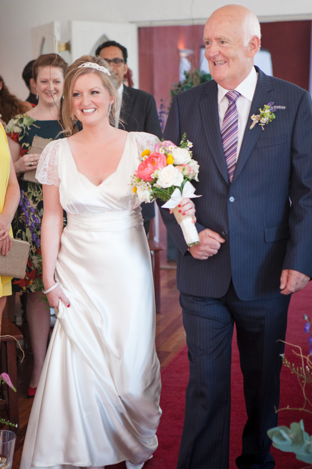 Beautiful bride Diane and her Dad by Half a Dream Away | onefabday.com