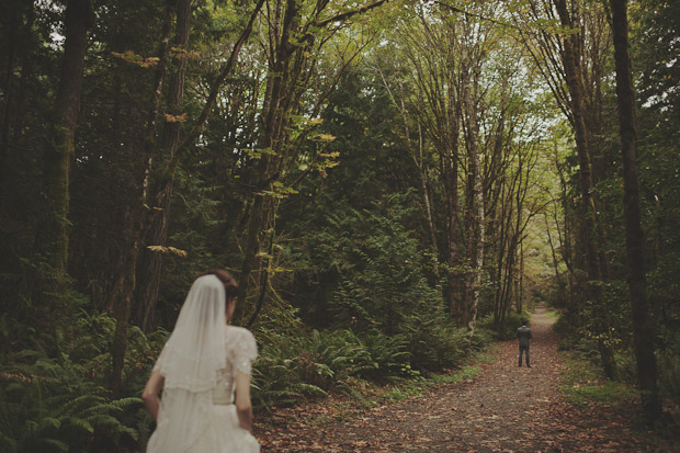 First Look | Beth and Jeff's incedible vintage homespun wedding by Kristen Marie Photography | onefabday.com