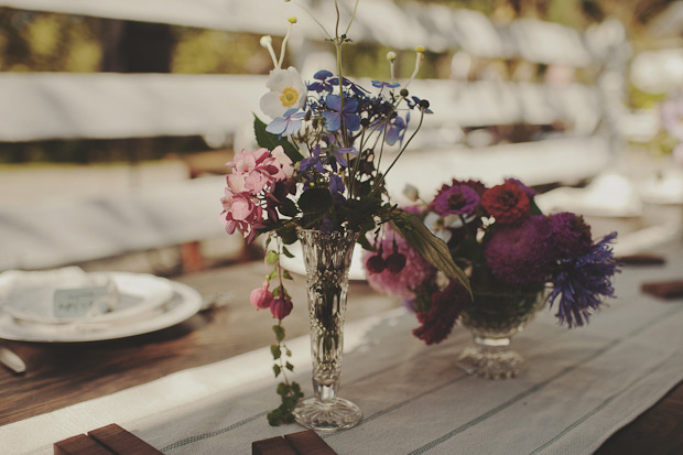 beautiful vintage chic wedding table decor | onefabday.com