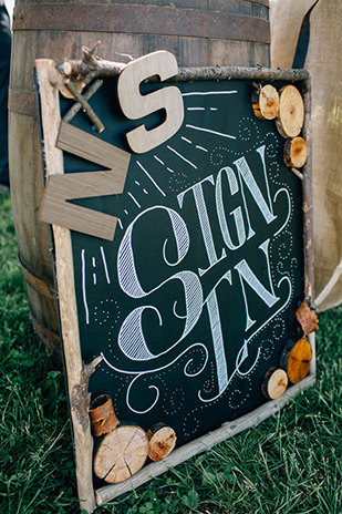 guest book wedding signage | Shannon and Nathanael's beautiful outdoor wedding by Bethany Small Photography | onefabday.com