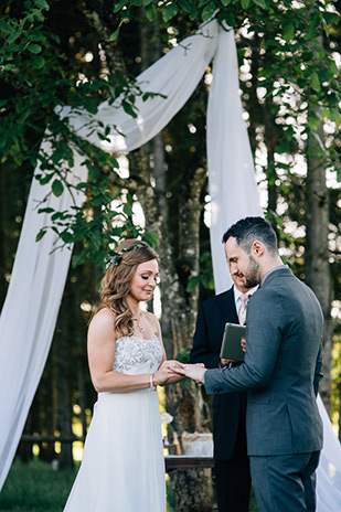 Shannon and Nathanael's beautiful outdoor wedding by Bethany Small Photography | onefabday.com