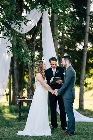 Shannon and Nathanael's beautiful outdoor wedding by Bethany Small Photography | onefabday.com