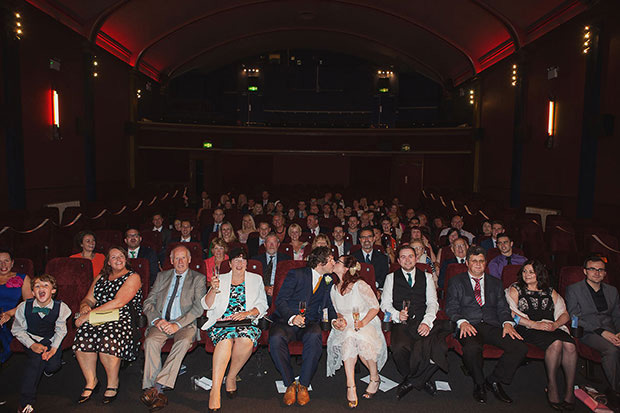 wedding ceremony at the Duke of York cinema | onefabday.com